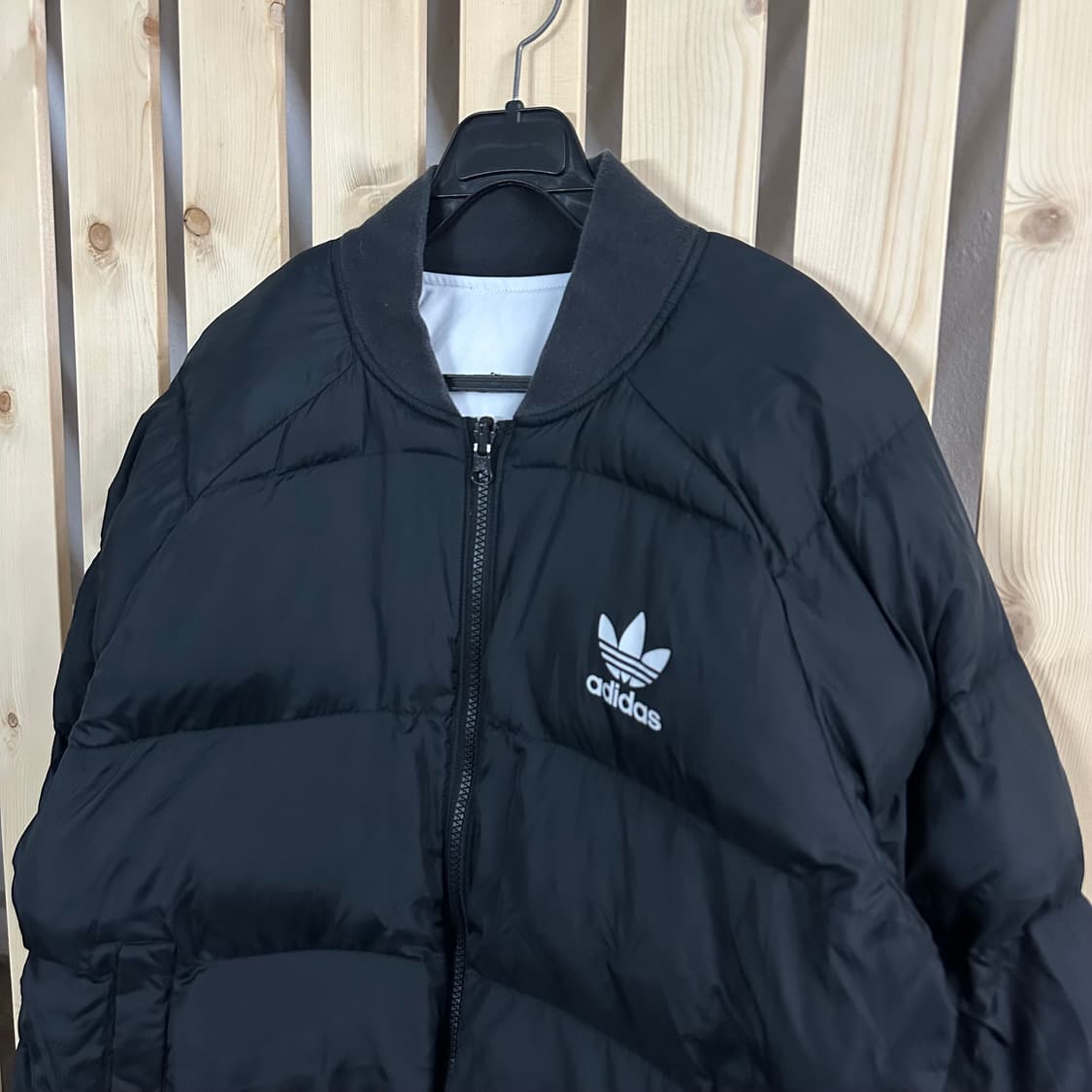 (L) 아디다스 리버시블 블랙&화이트 패딩 상품이미지5