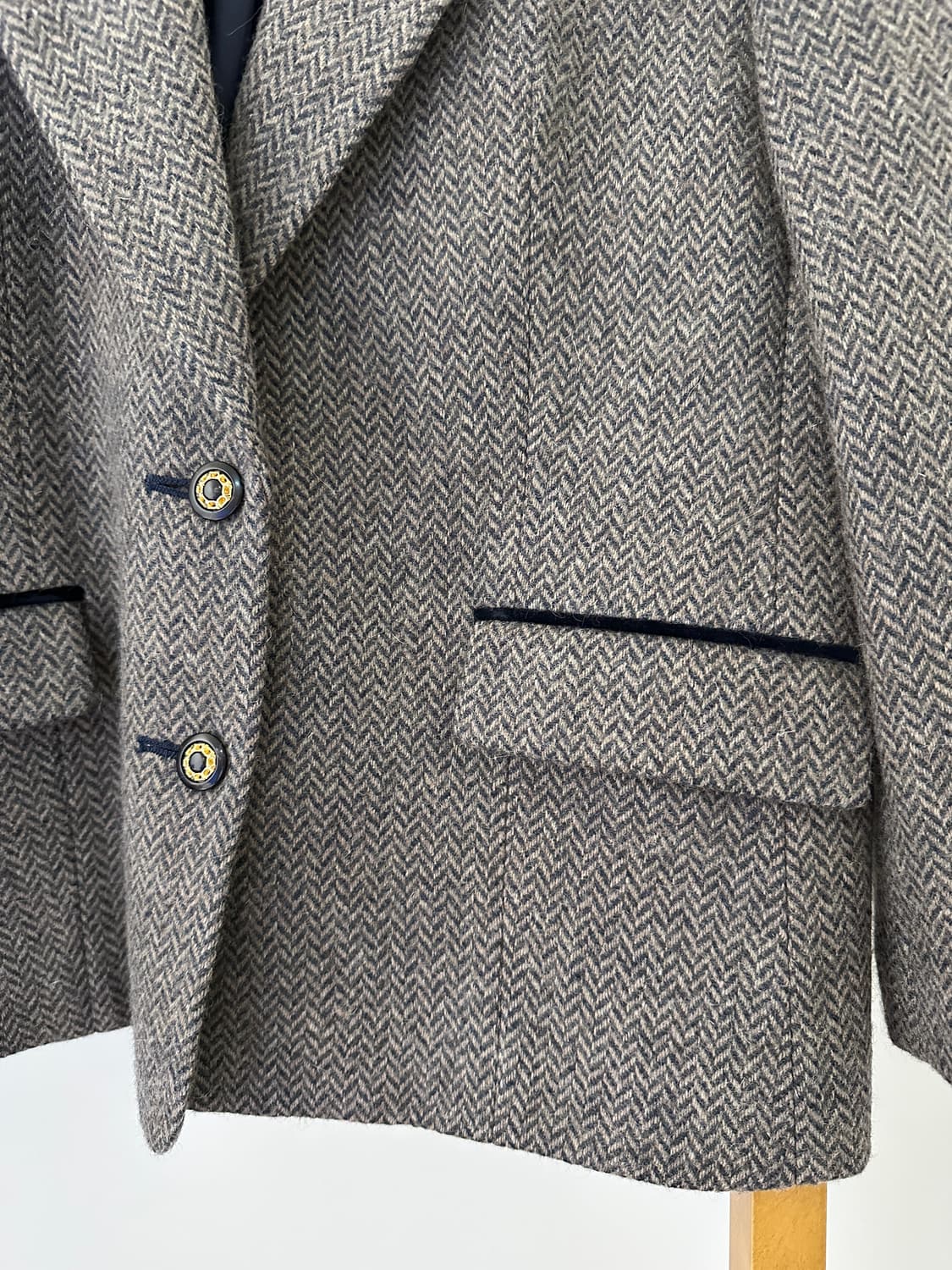 헤링본 울 자켓(일본 빈티지) 상품이미지3