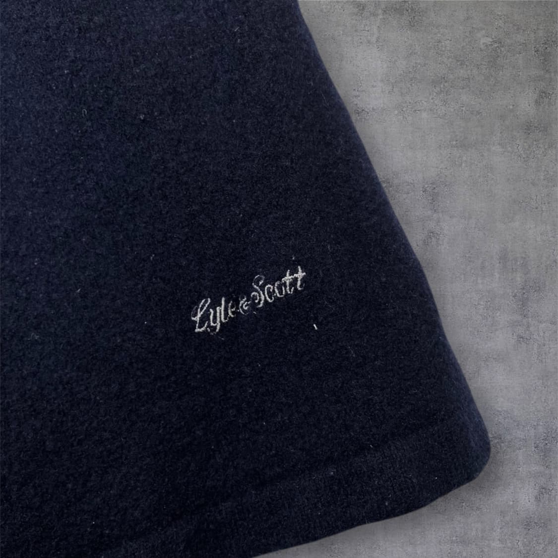 라일앤스스코트 네이비 스트라이프 퓨어 램스울 니트 가디건 S 상품이미지4