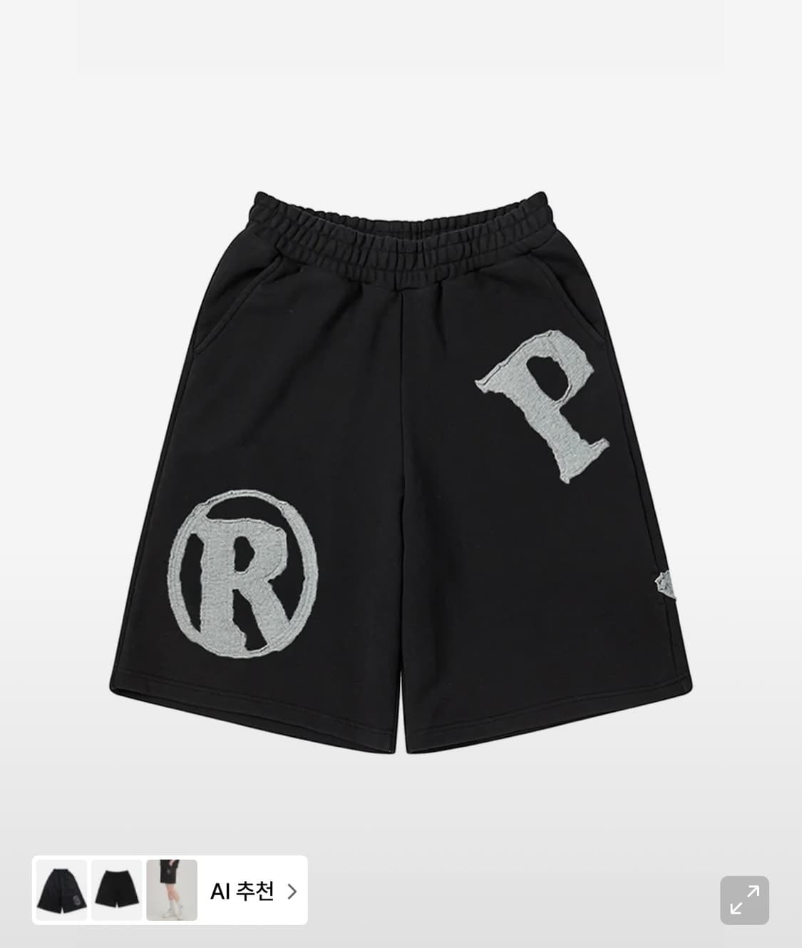 프렌다 버뮤다 팬츠 PRDA BIG PATCH SHORTS BLACK 상품이미지1