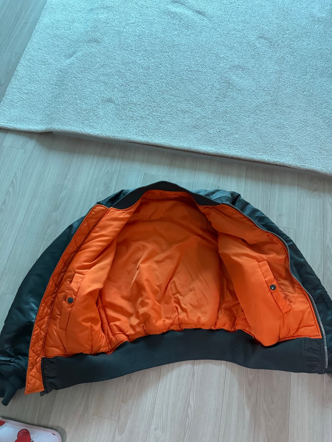 알파인더스트리 ma-1 건메탈 L 상품이미지2