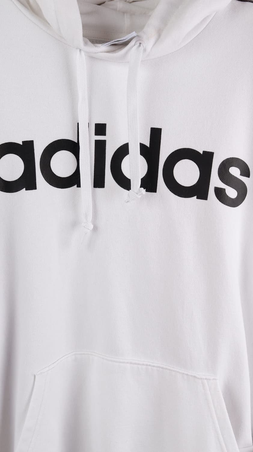 아디다스 빅로고 화이트 후드티 상품이미지3