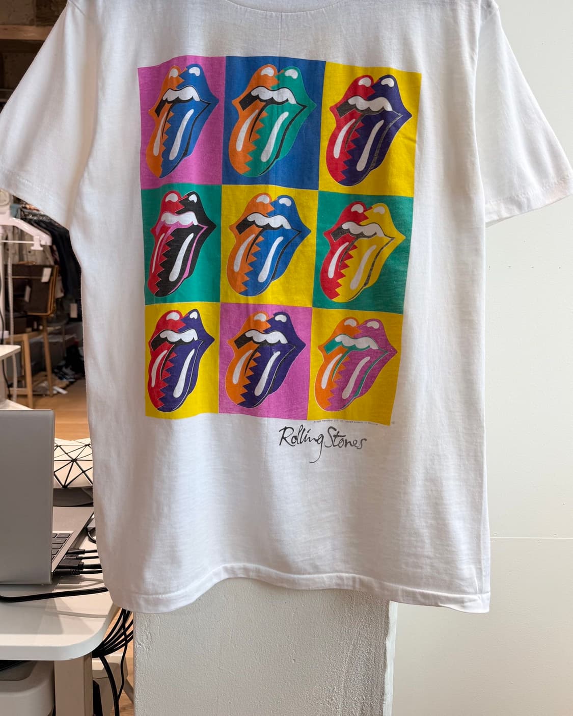 롤링 스톤스 화이트 1989 투어 하프티  상품이미지6