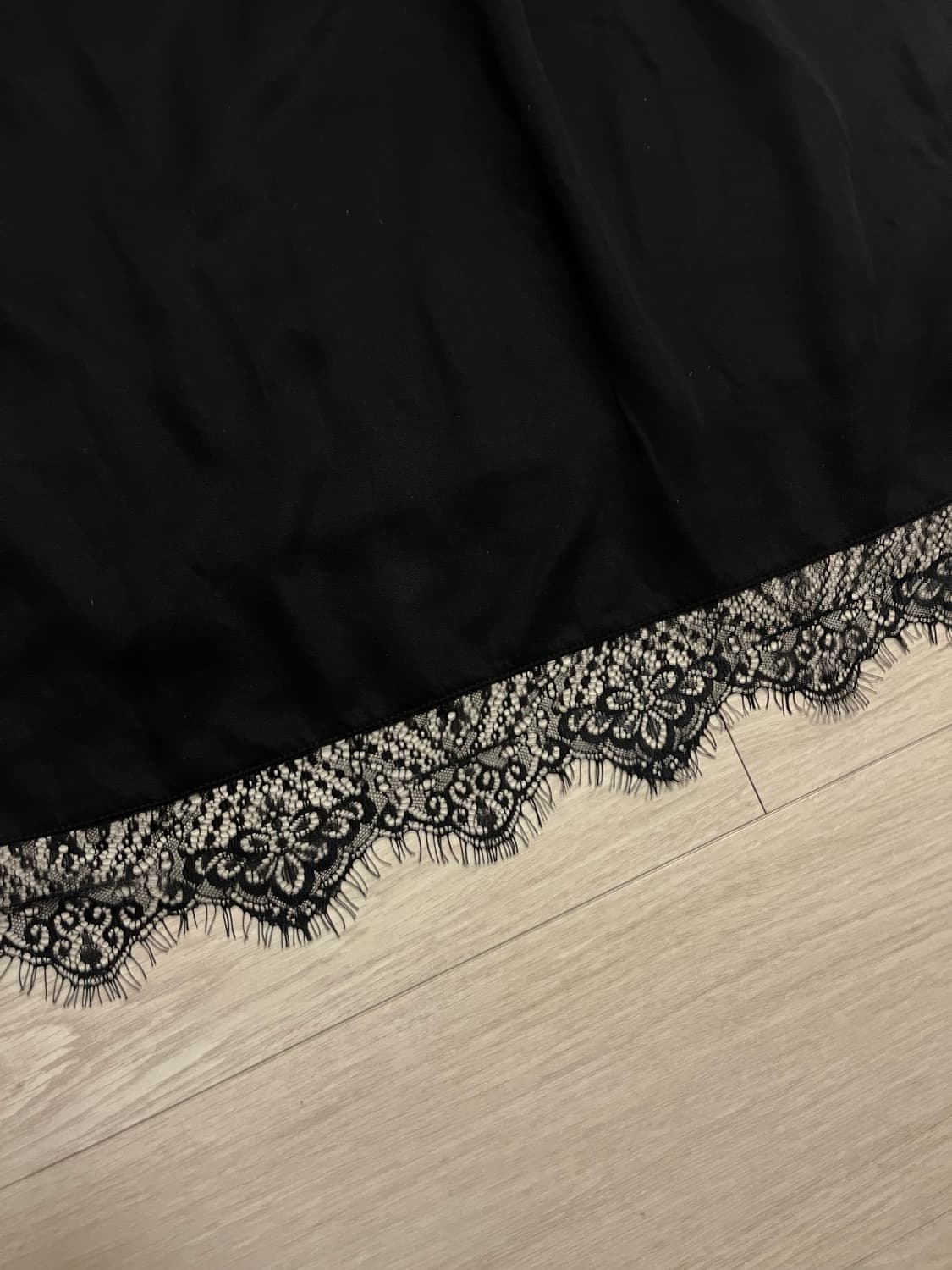 밀로우먼 언발란스 레이스 미니 드레스 상품이미지8