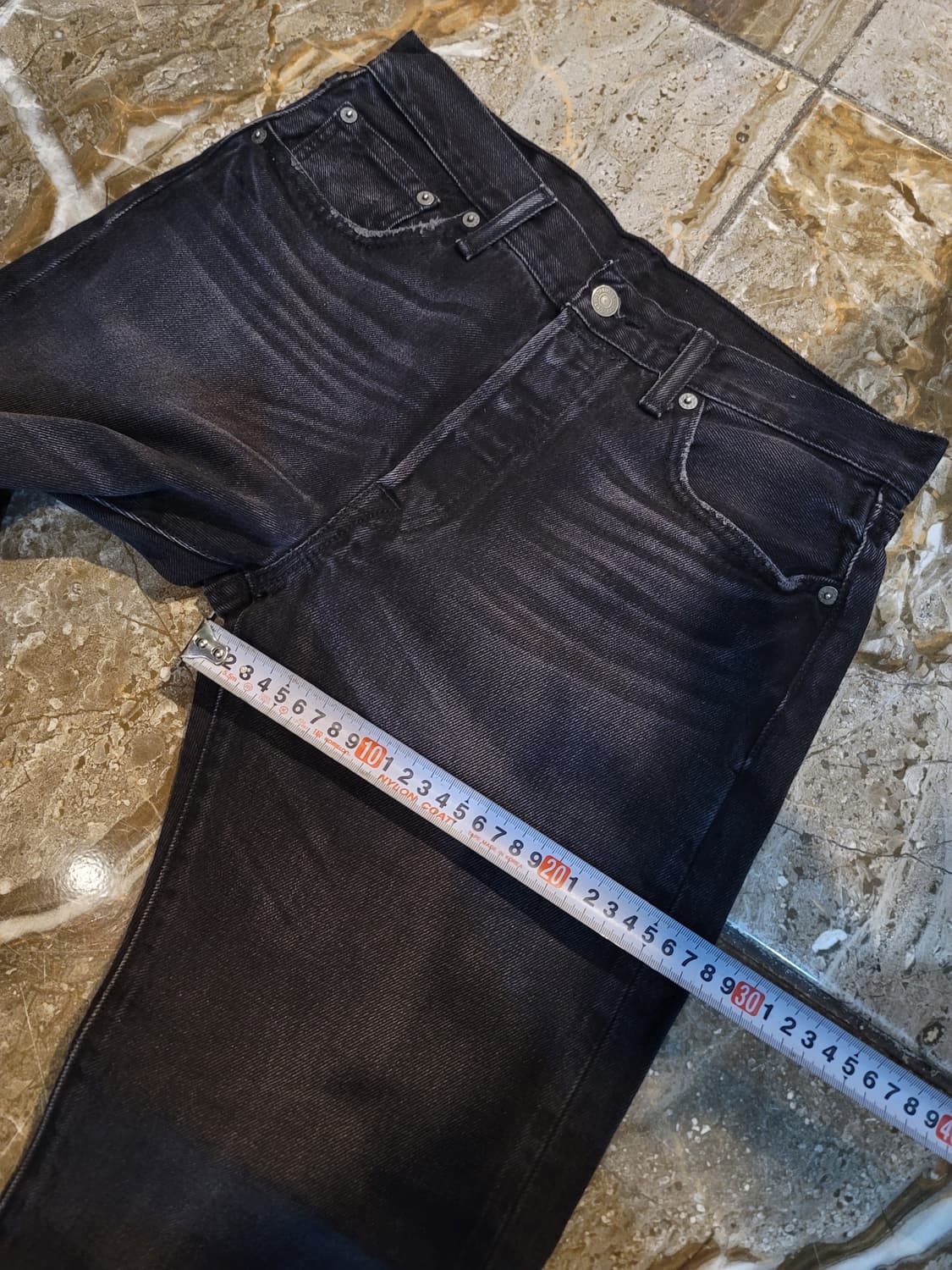 리바이스 501 흑청 데님 팬츠  상품이미지7