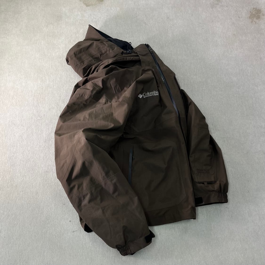 105 콜롬비아 고어텍스 브라운 원포켓 바람막이 자켓 상품이미지1