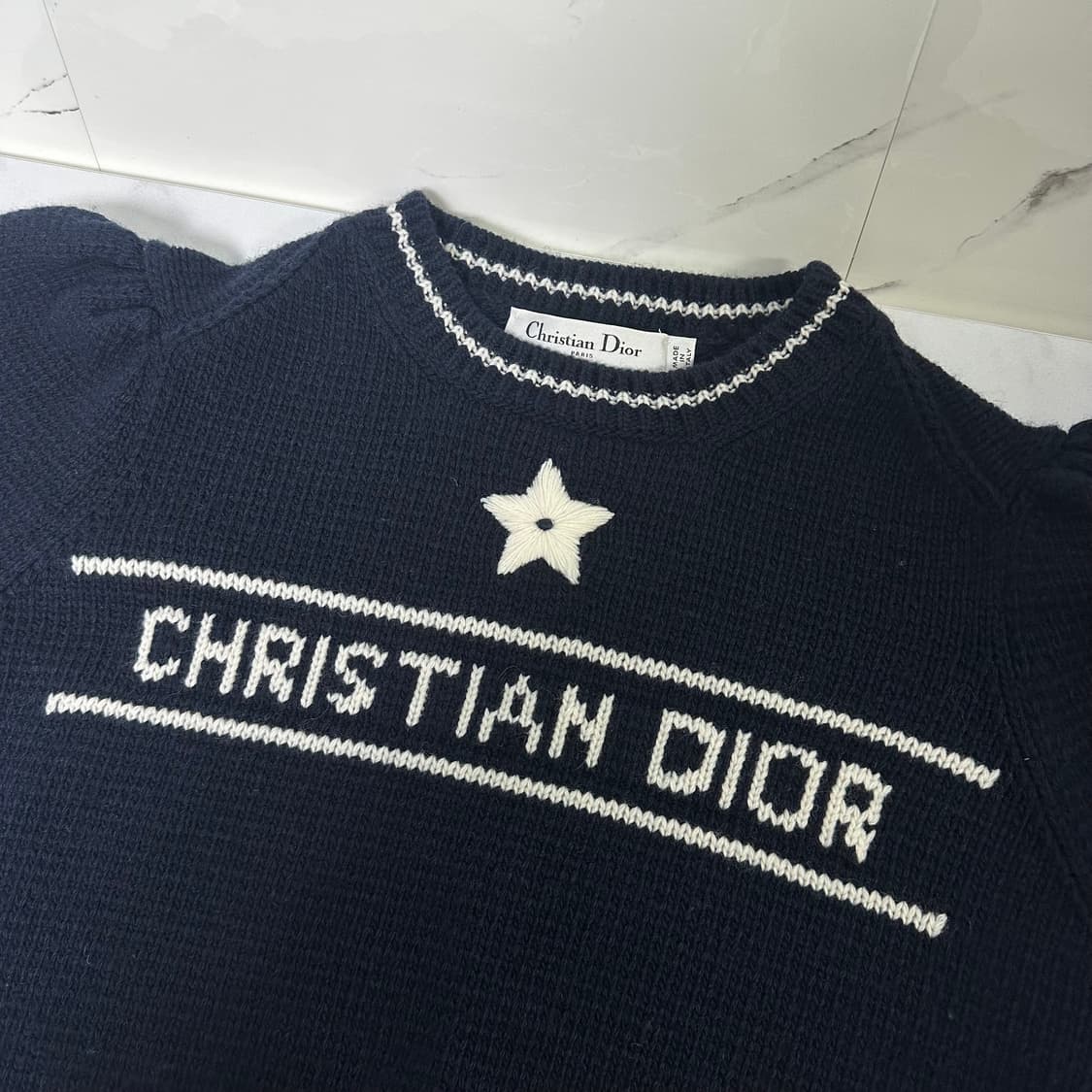 [SA급 정품] 디올 캐시미어 반팔니트 38 상품이미지3