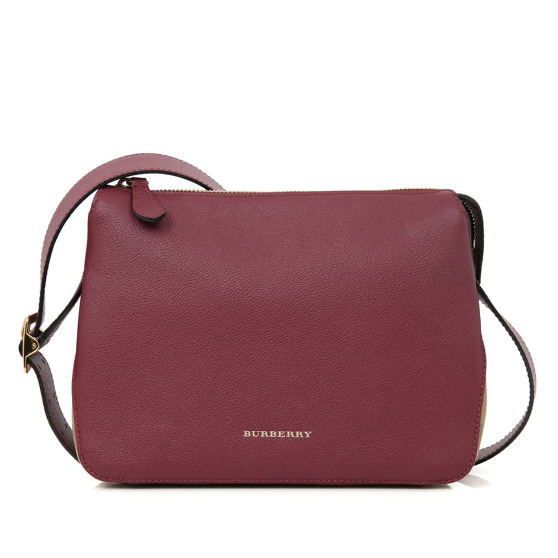 버버리 헴슬리 스몰 크로스 메신저백 4033767 버건디 상품이미지1
