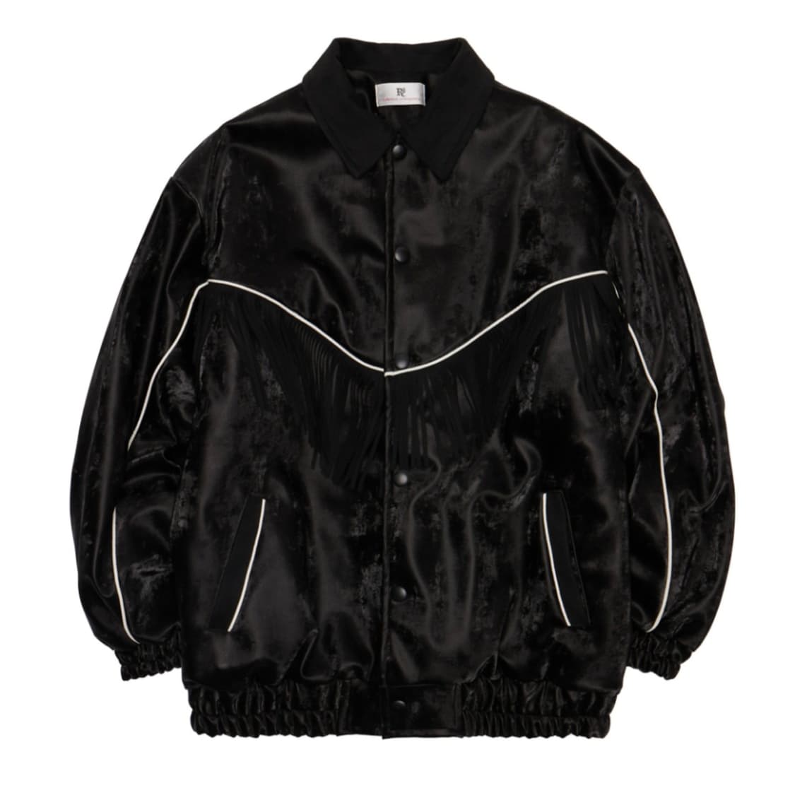SUEDE FRINGE LEATHER JUMPER_[BLACK] 상품이미지1