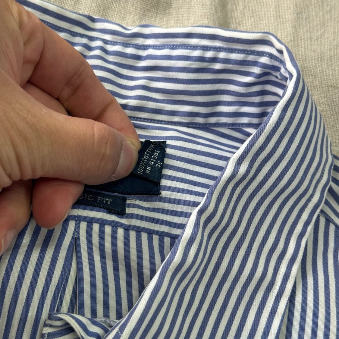 폴로랄프로렌 빈티지 스트라이프 핑크포니 셔츠 105 상품이미지5