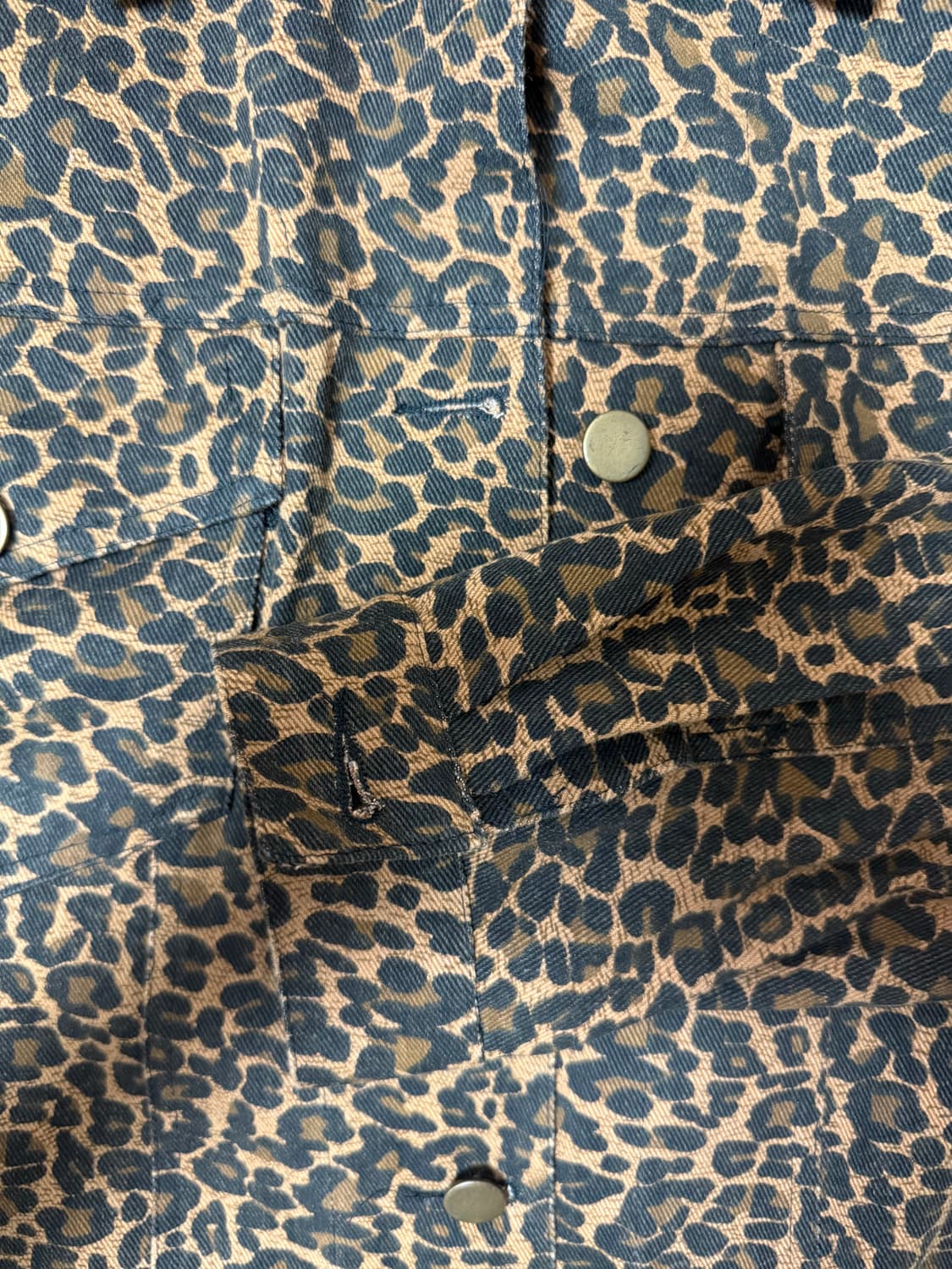 빈티지 레오파드(호피) 트러커 자켓 상품이미지3