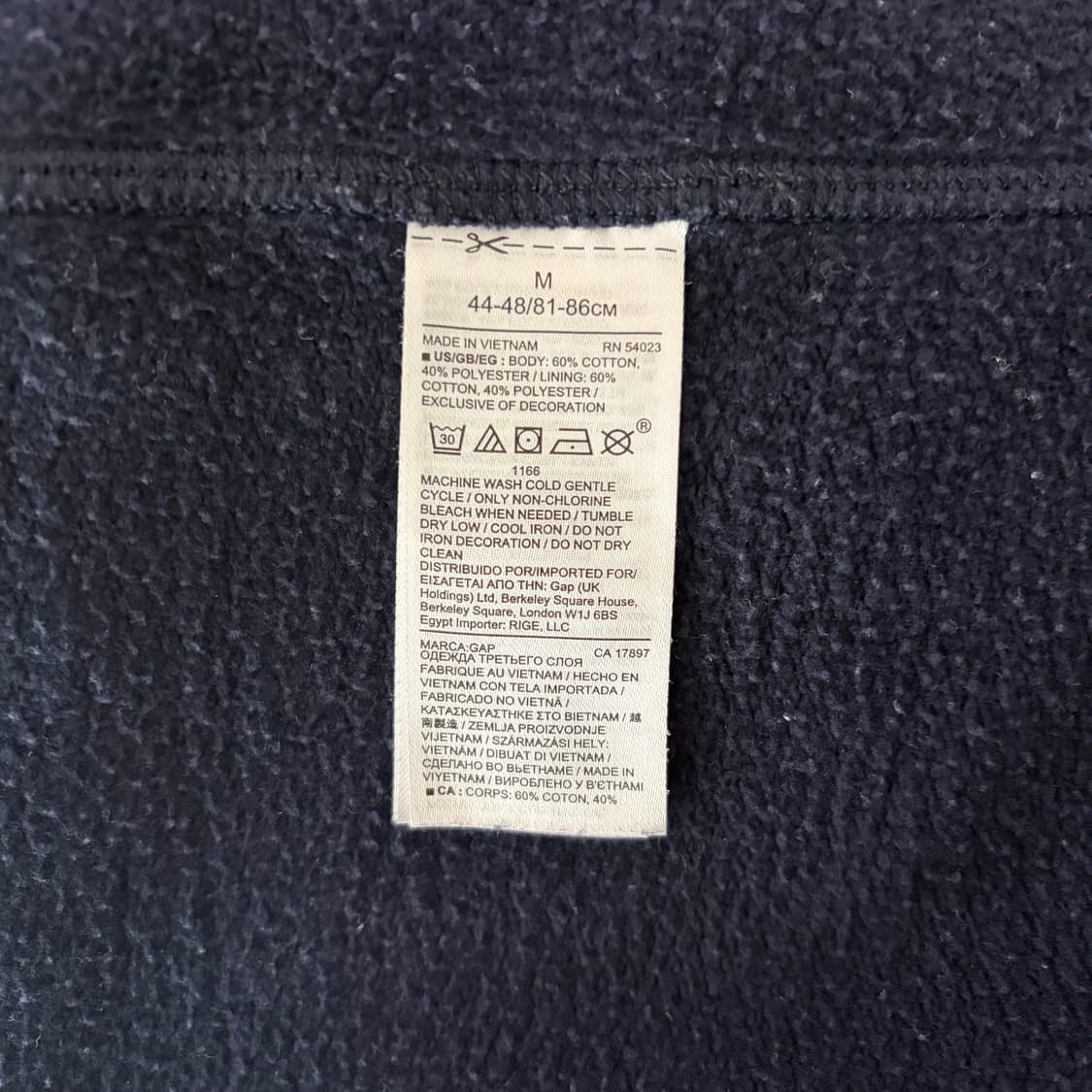 GAP 갭 후드집업 네이비 상품이미지3