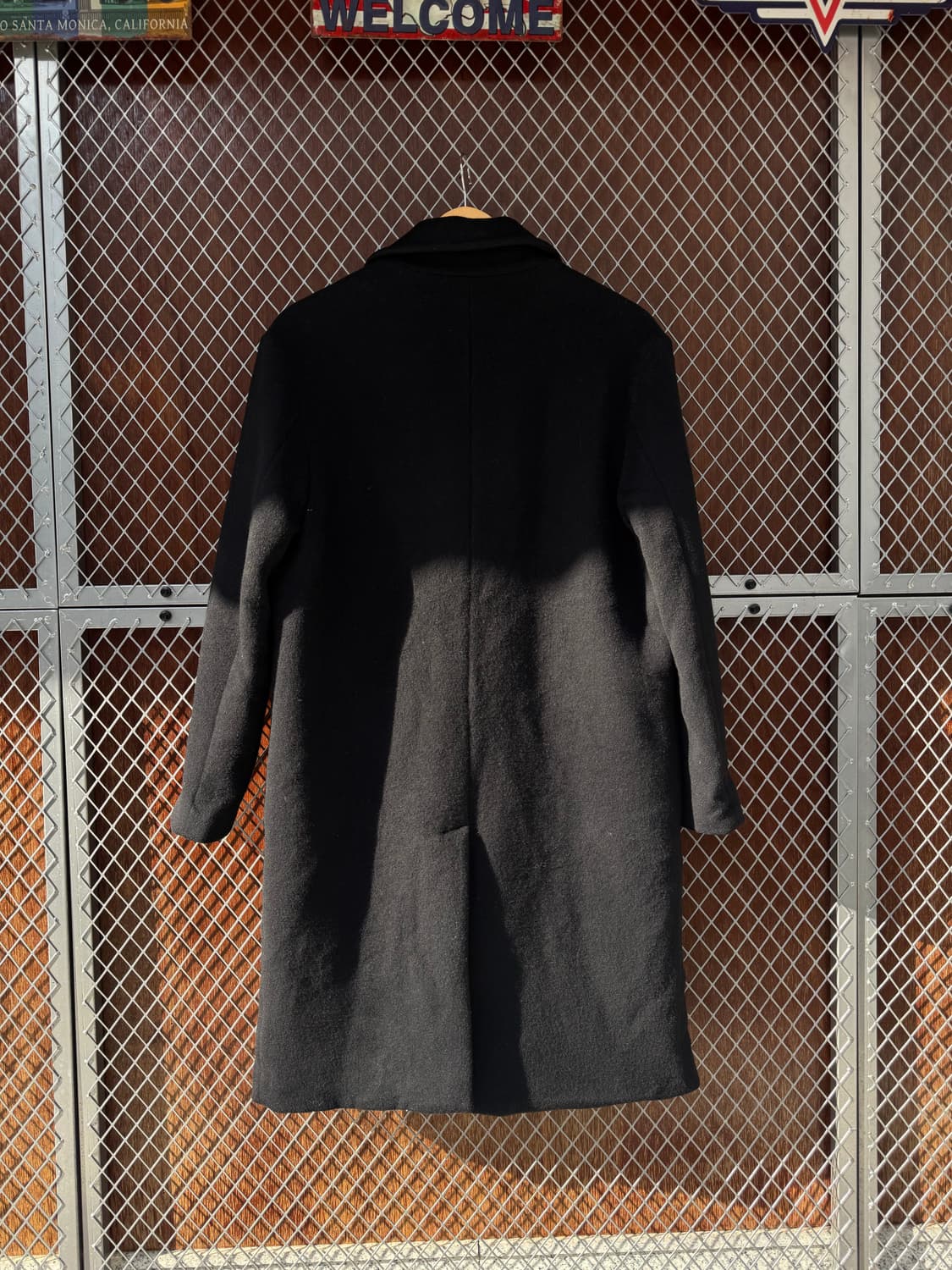 앤더슨벨 조나스 오버핏 캐시미어 블랙 롱 더플 코트 S 상품이미지4