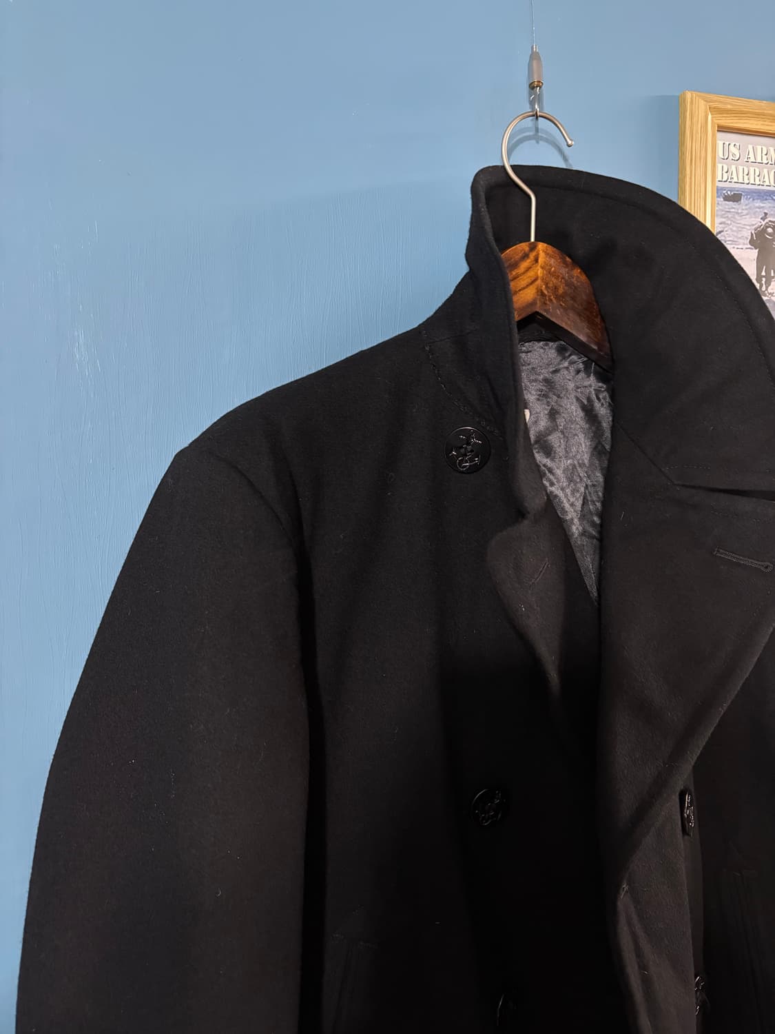 90's USN 6 Button Pea overcoat. 상품이미지9