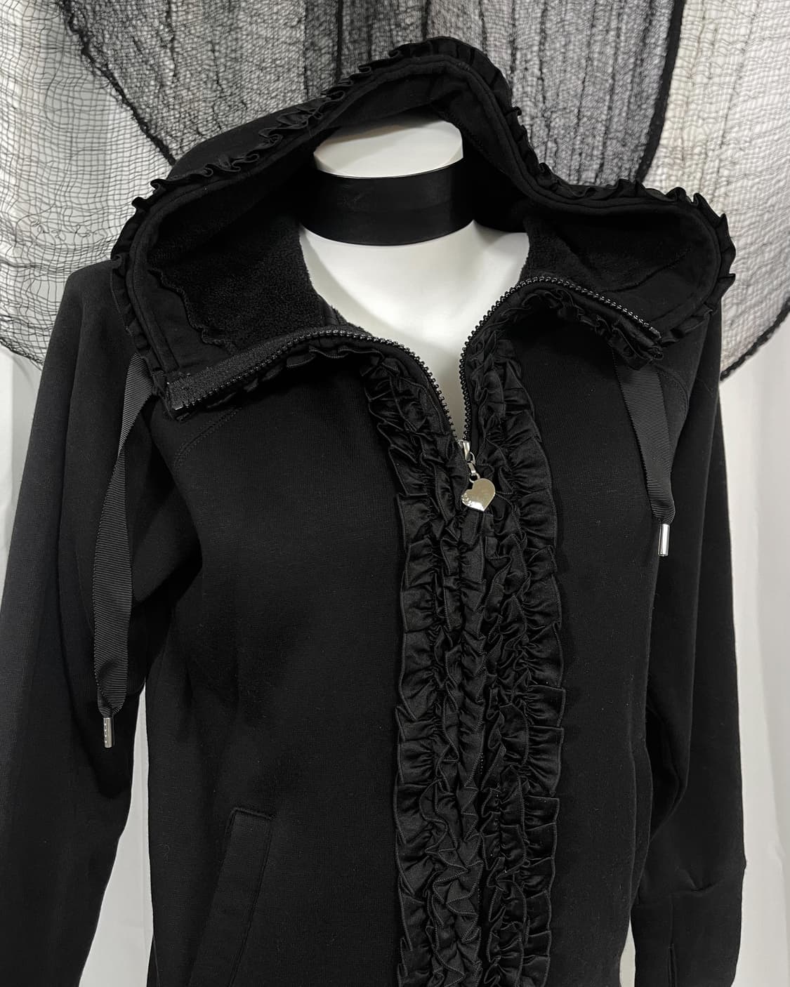 lace hood zip up 상품이미지2