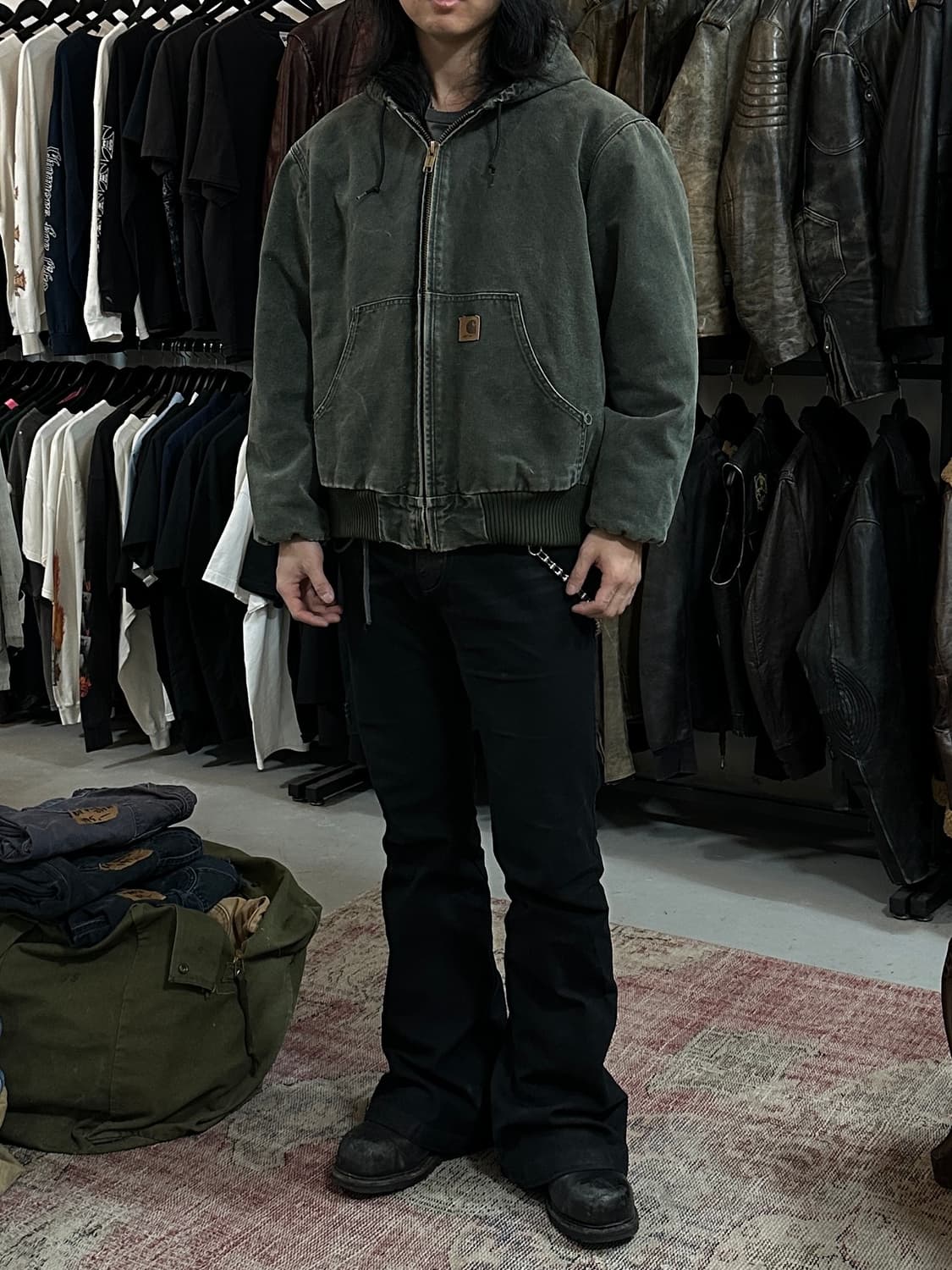 00's OG 칼하트 J130 액티브 자켓 칼하트 MOS 모스그린 상품이미지2