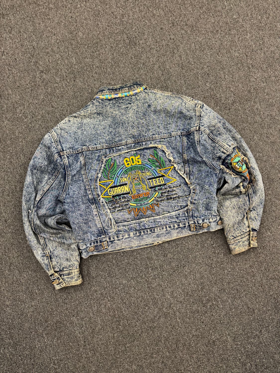 M)에드윈 Something 빈티지 자수 여성 데님자켓 상품이미지6