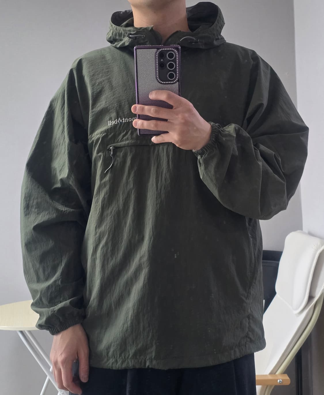 Montbell 몽벨 아웃도어 아노락 카키 XL 상품이미지2