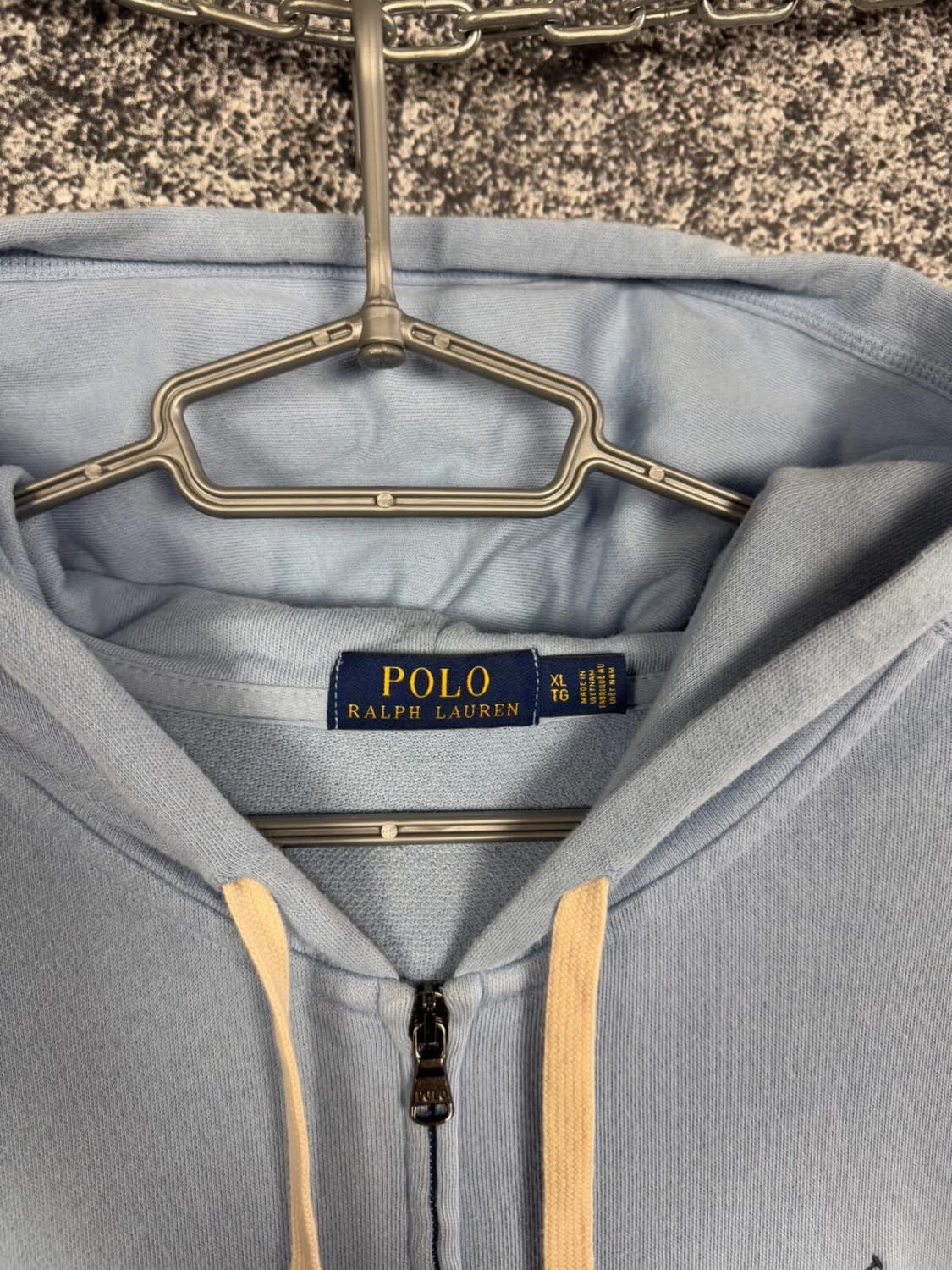 폴로 랄프로렌 포니 자수 스카이 블루 후드 집업 상품이미지4