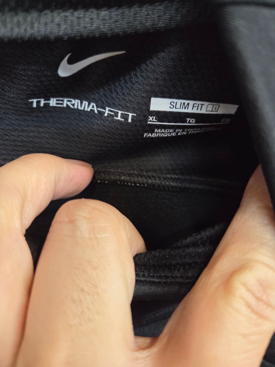 나이키 써마핏 윈터 스트라이크 워리어 반집업 기능성 긴팔 xl 상품이미지3