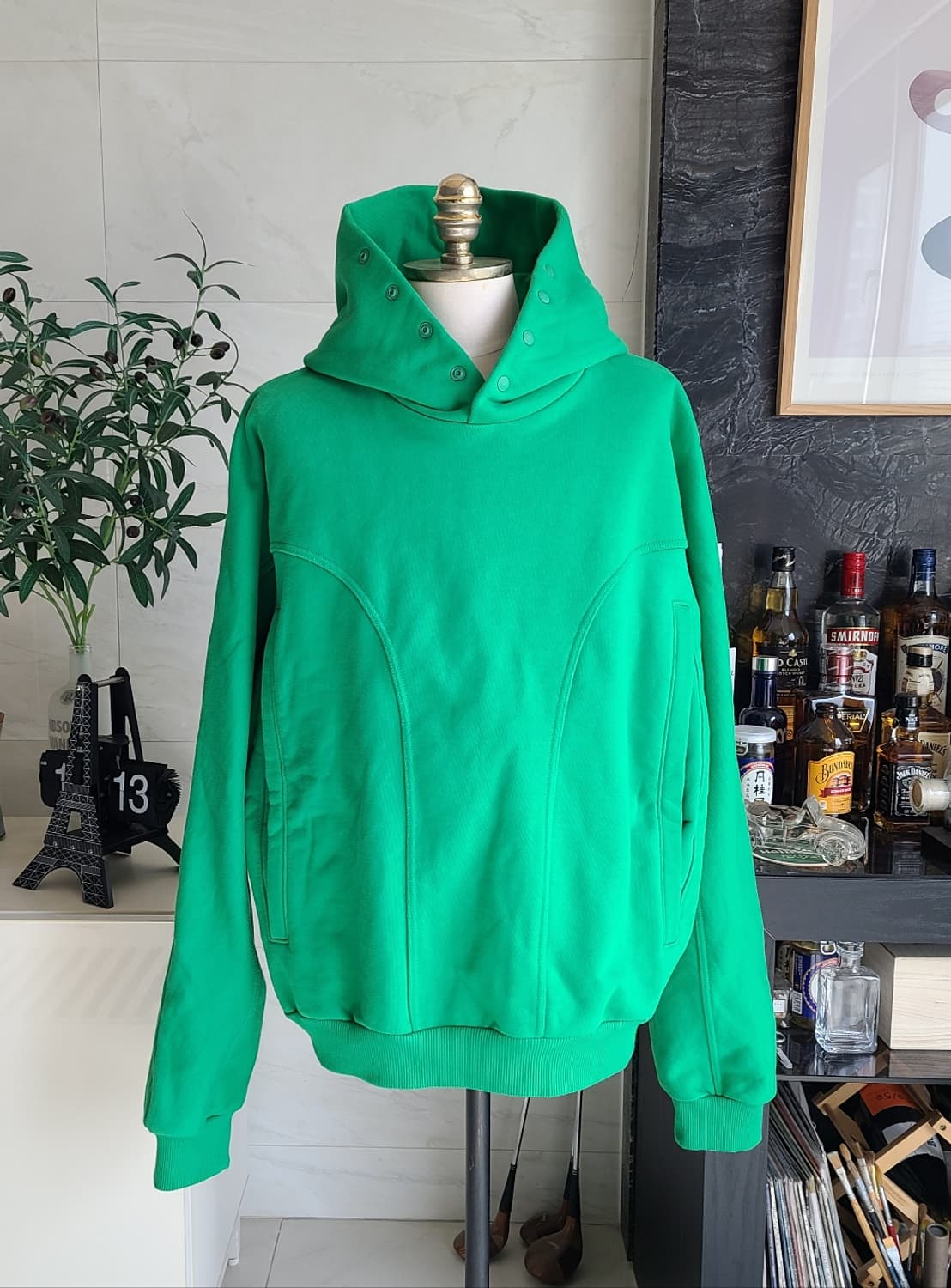 GRAILZ Geometry 초록색 후드티 상품이미지1