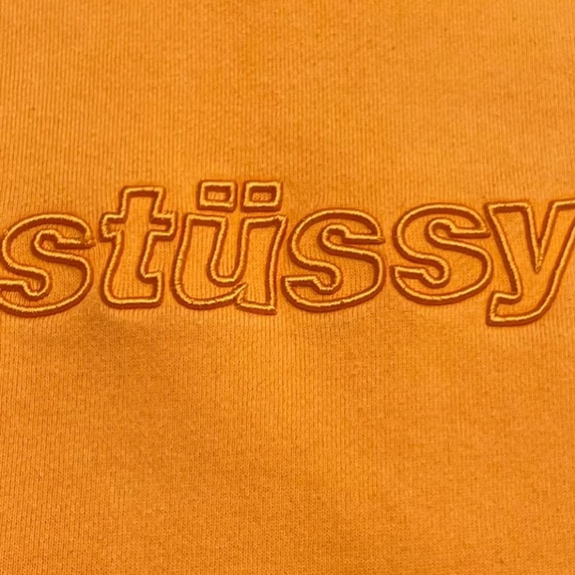 STUSSY  스투시 자수 스탁 커밍 미들로고 오렌지  상품이미지2