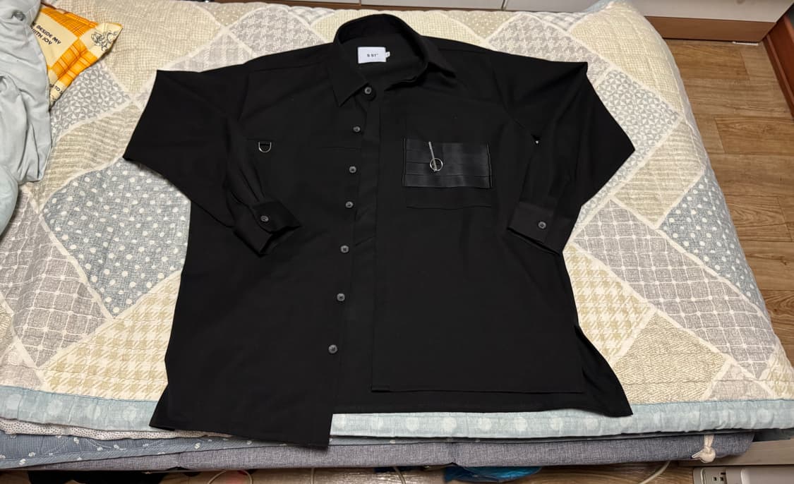 <거의 새것> [L] 에스에스와이 오버핏 셔츠 (블랙) 상품이미지1