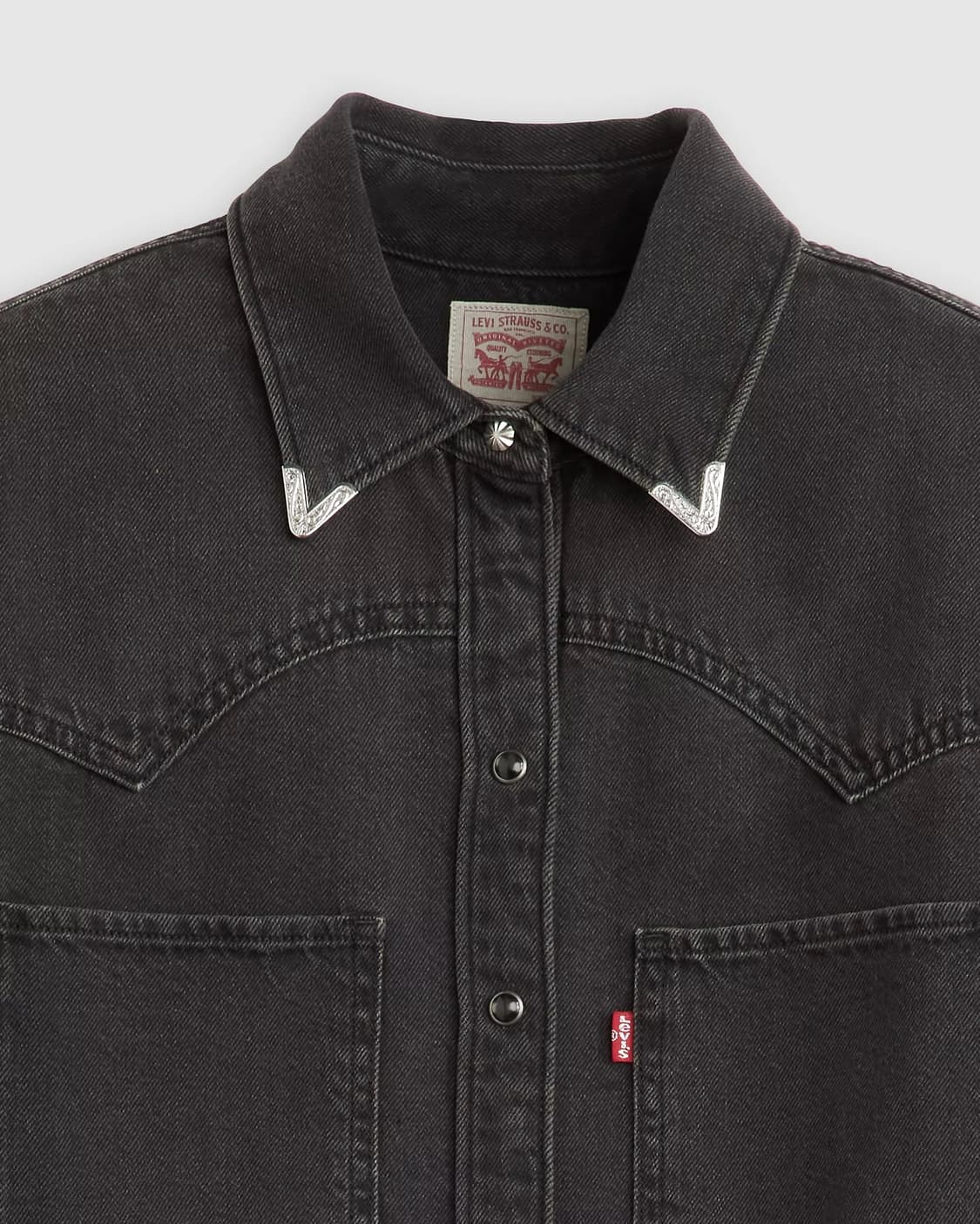 리바이스 데님셔츠 블랙  상품이미지5