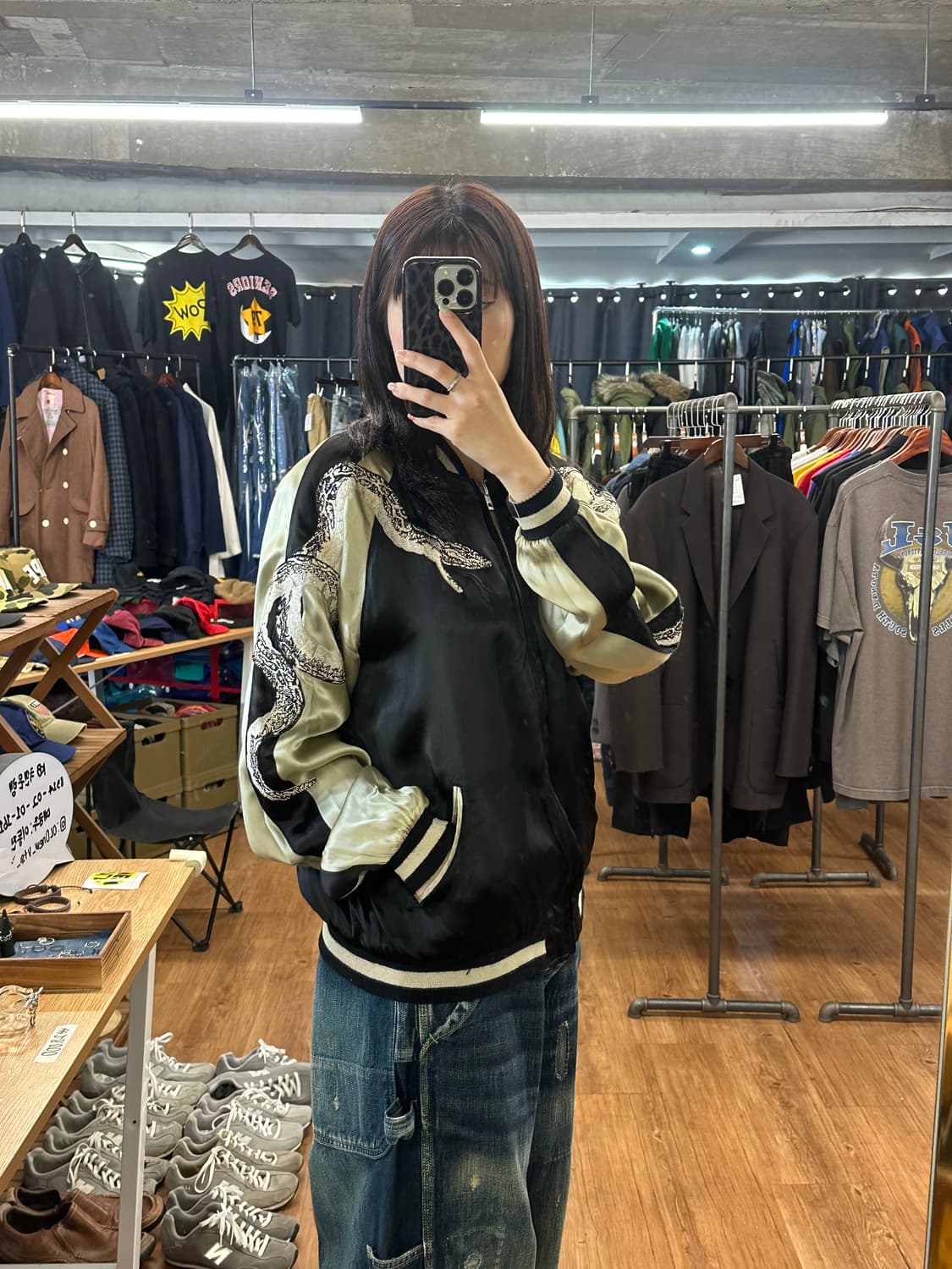 야스 유키 이시이 레이온 자수 스카잔 상품이미지2