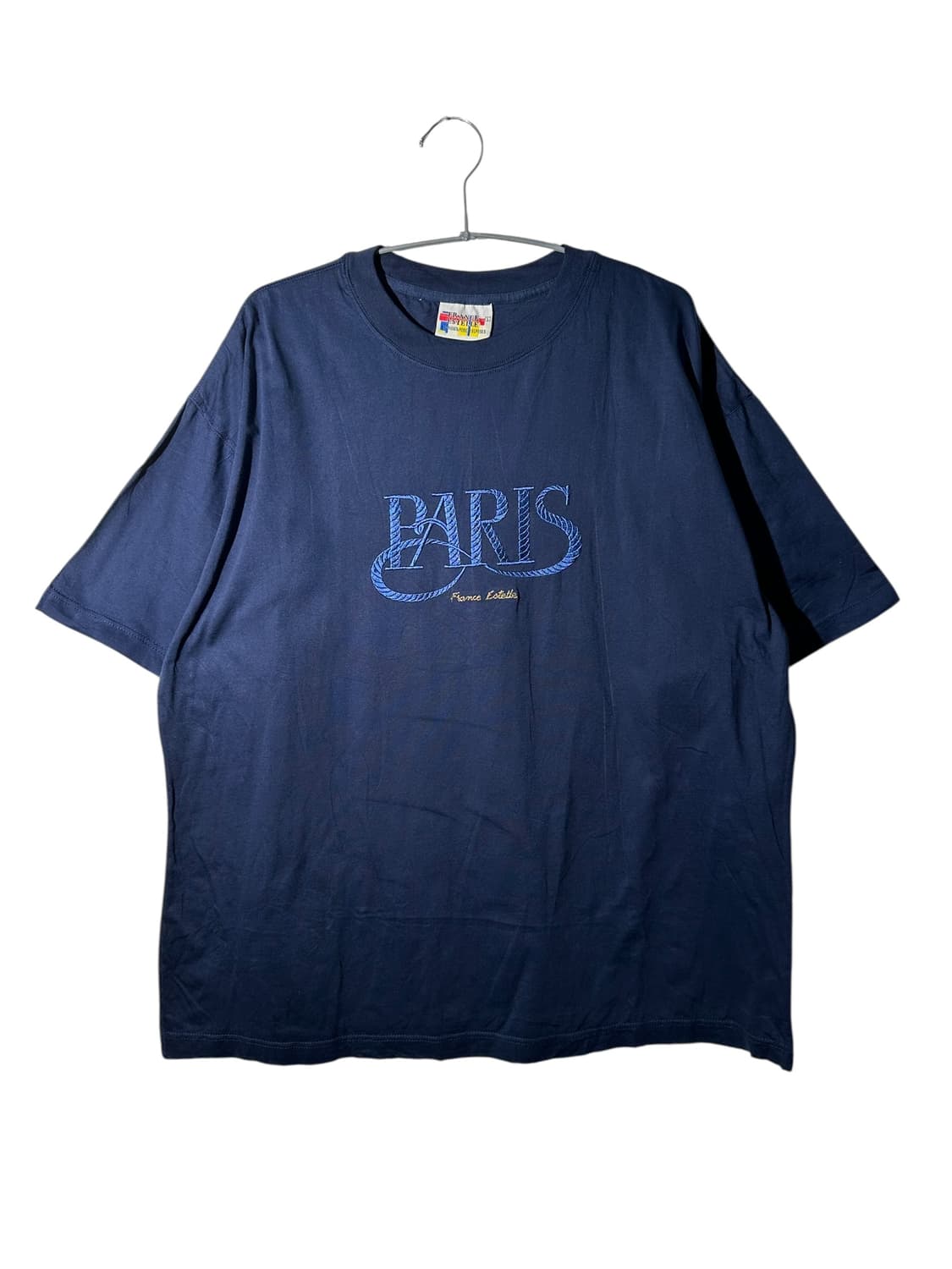 france estelle 자수 반팔 티셔츠 상품이미지1