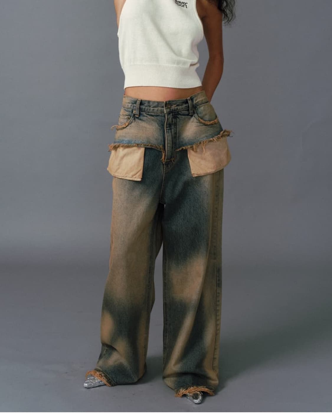 S/E/O(에스이오) 23SS 포켓 레이어드 데님  상품이미지8