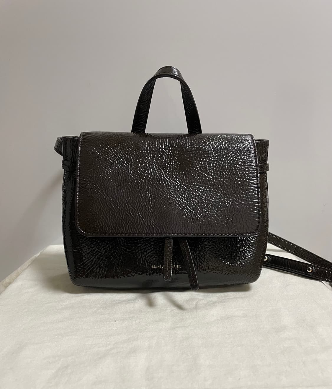 만수르가브리엘 레이디백 미니 숄더백 크로스백 토트백 카카오 송아지가죽 상품이미지3