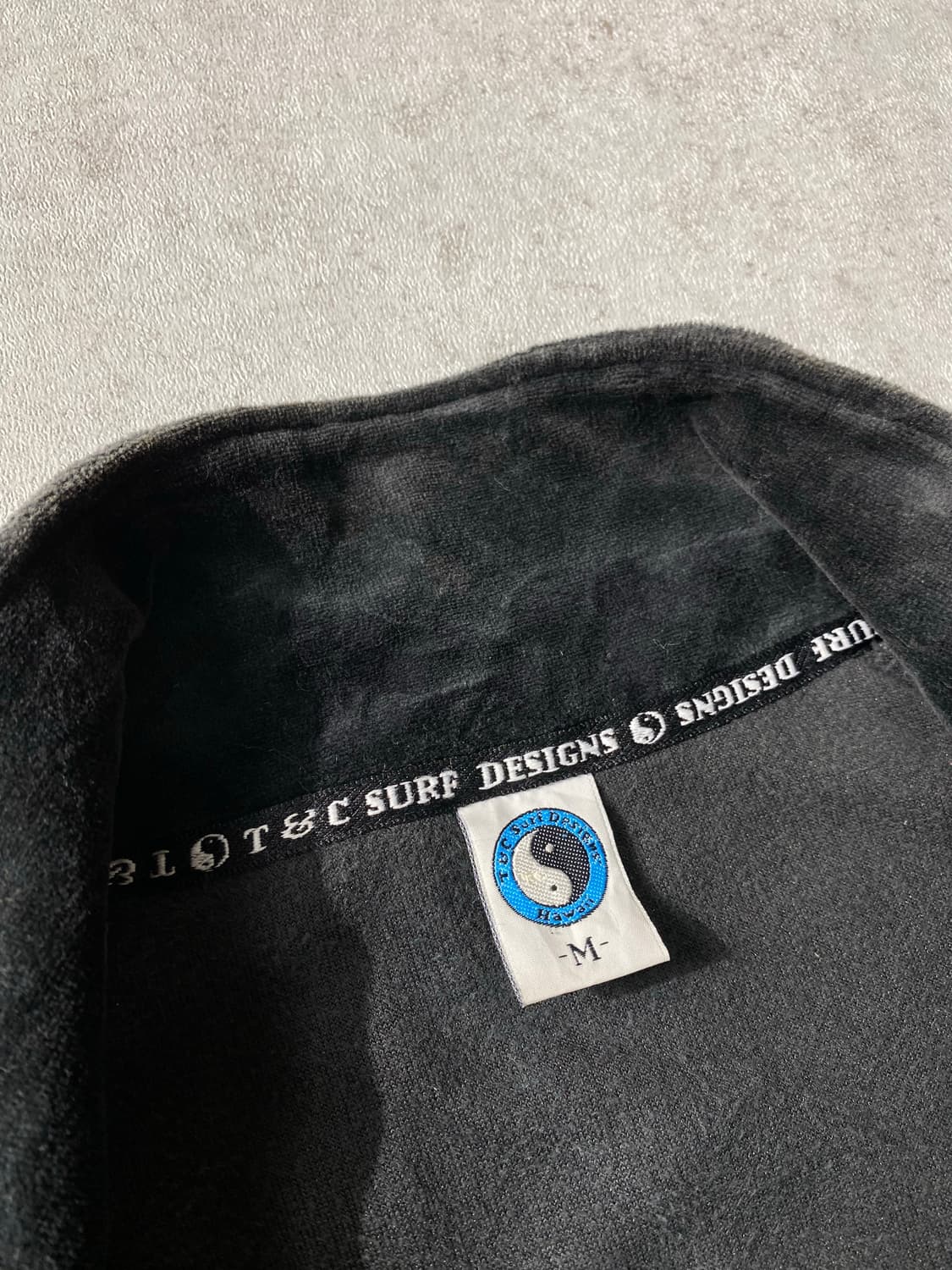 [M-L] T&C Surf 블랙 벨루어 트랙탑 져지 상품이미지6