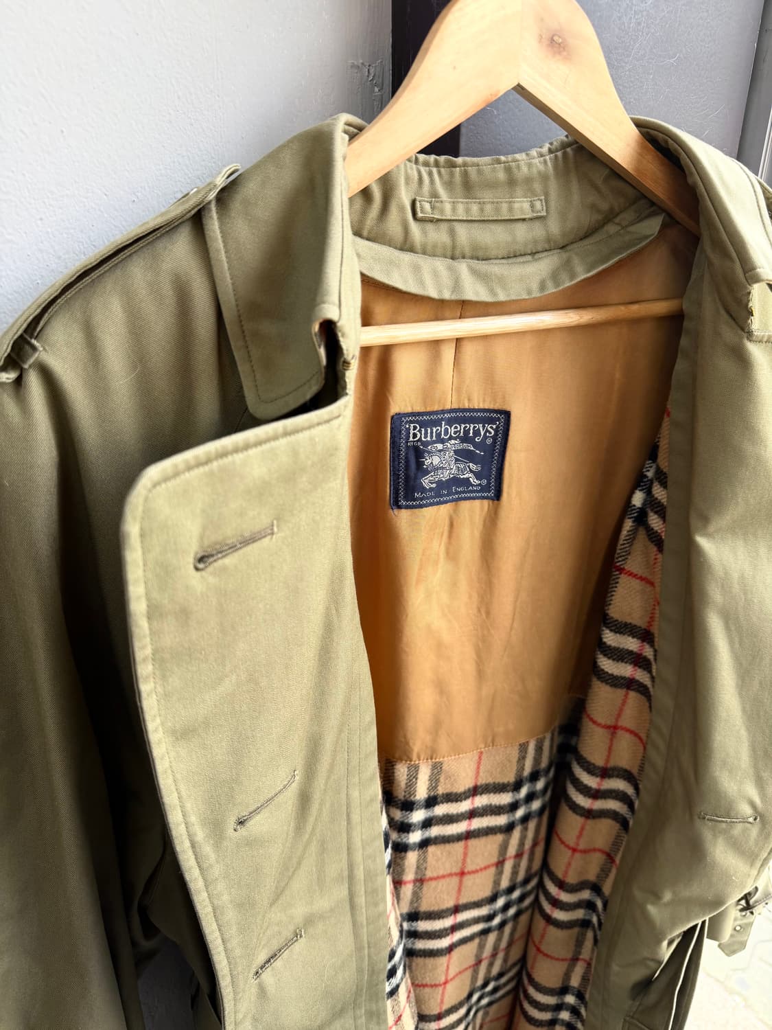 .UK14/ 버버리 벨티드 원패널 트렌치코트 자켓 상품이미지6