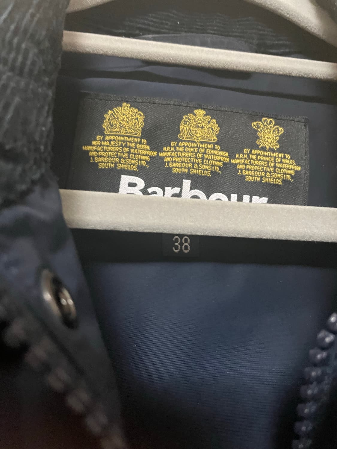 바버 네이비 비데일 나이론 자켓 상품이미지3