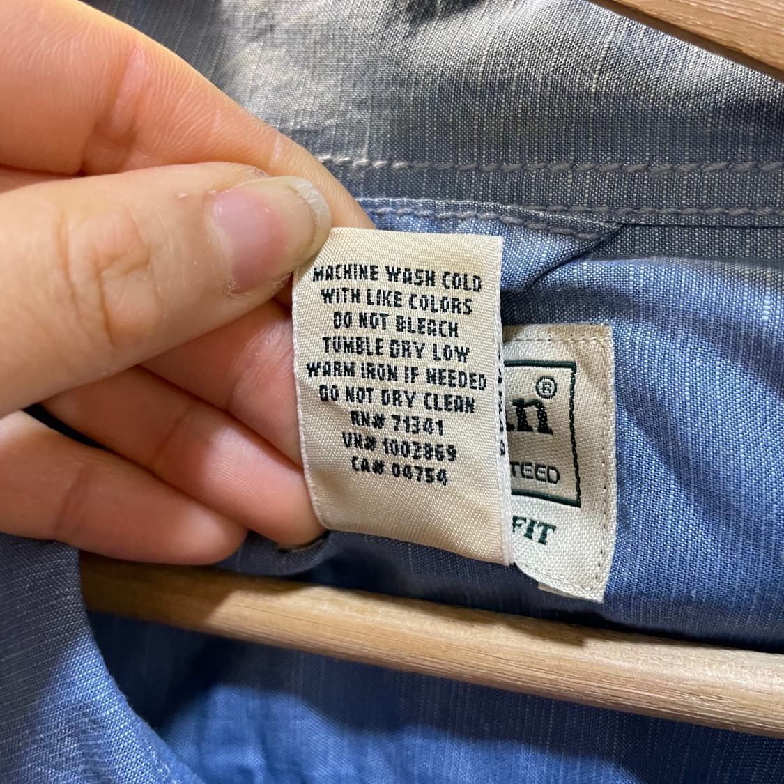 엘엘빈 빅사이즈 오버핏 트레디셔널핏 투포켓 반팔 셔츠 XXL 상품이미지6