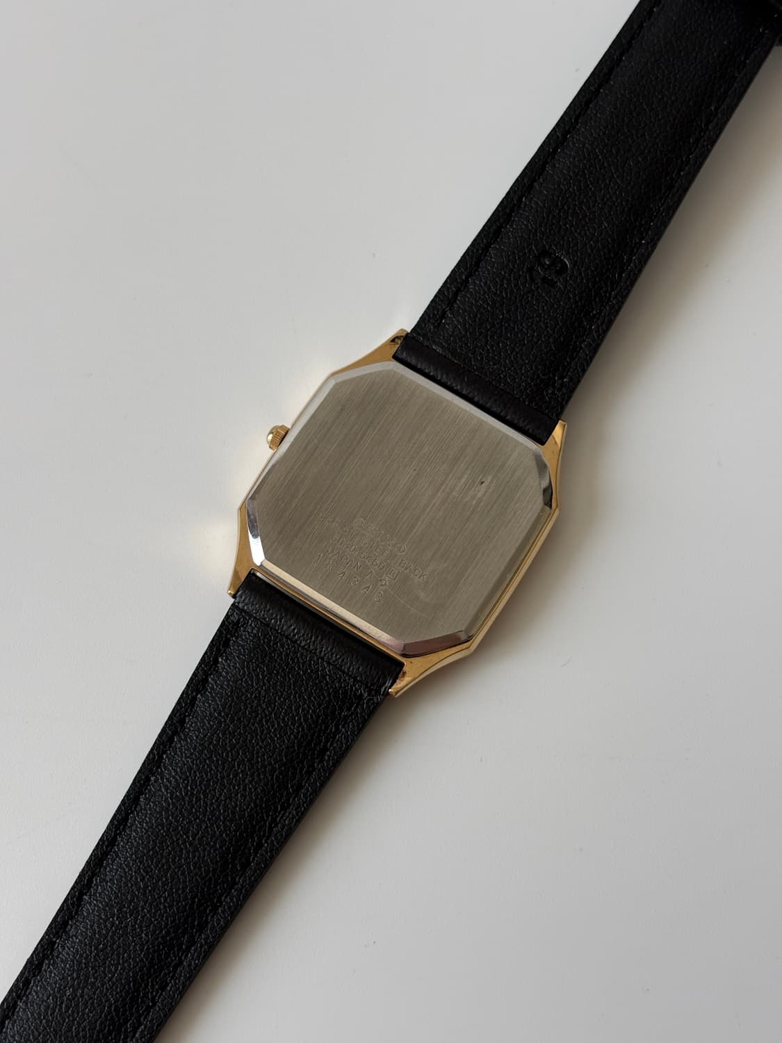 세이코 1980년대 Chariot 골드 탱크 쿼츠 남성 상품이미지5