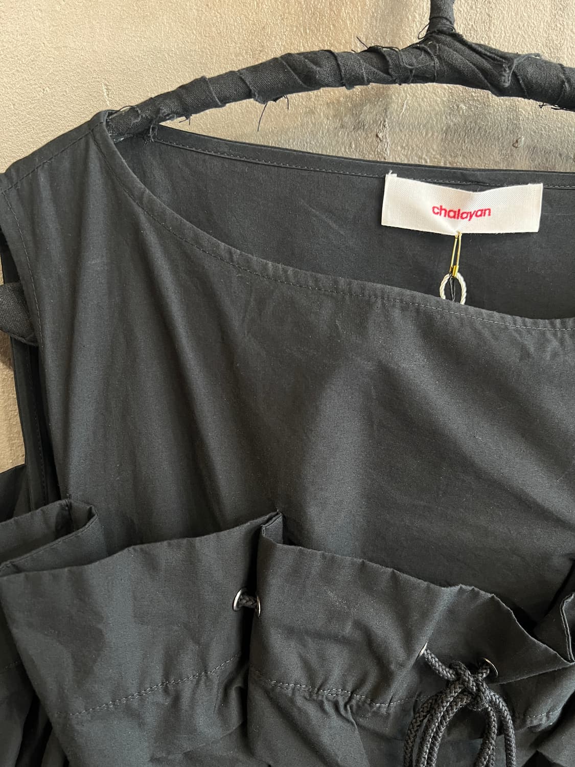 후세인 샬라얀 드로스트링 레이어드 드레스 상품이미지3