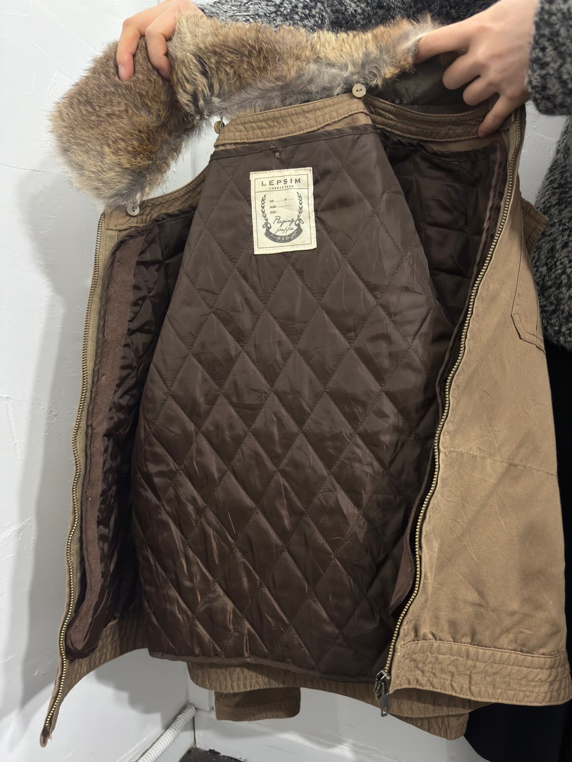 lepsim fur detail jacket 상품이미지5