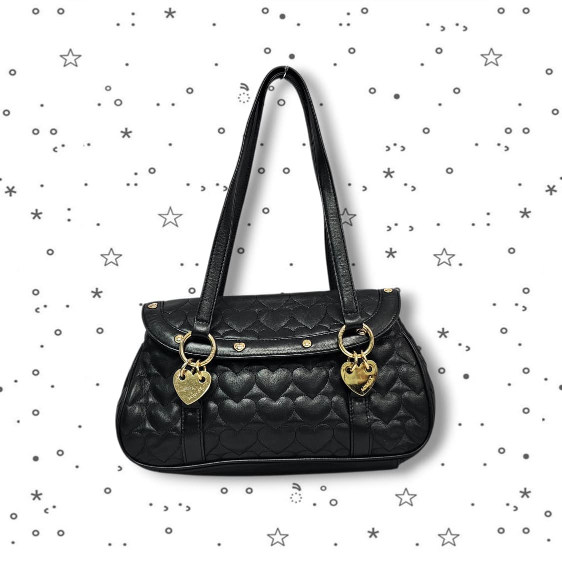 LOVE CAT 00's 러브캣 하트 퀄팅 숄더백 상품이미지1