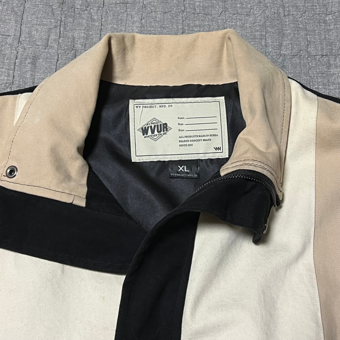 더블유브이프로젝트 자켓 XL 재킷 점퍼 아우터 오버핏 상품이미지2