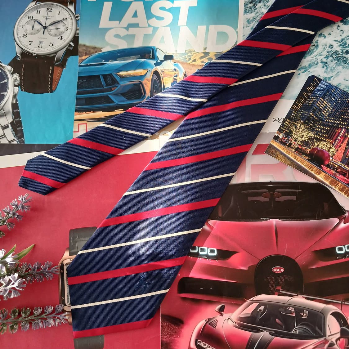 헤지스 실크 네이비 스트라이프 넥타이 9cm A+등급 A19538
 상품이미지3