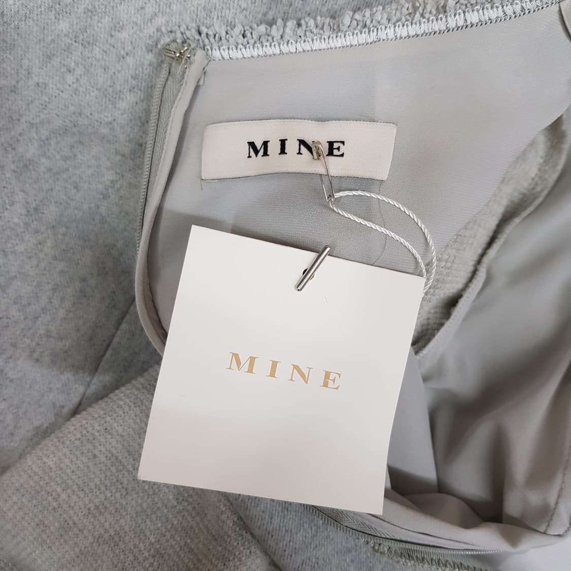 한섬 마인 울 블렌드 레이어드 원피스 82-94-160사이즈 상품이미지7