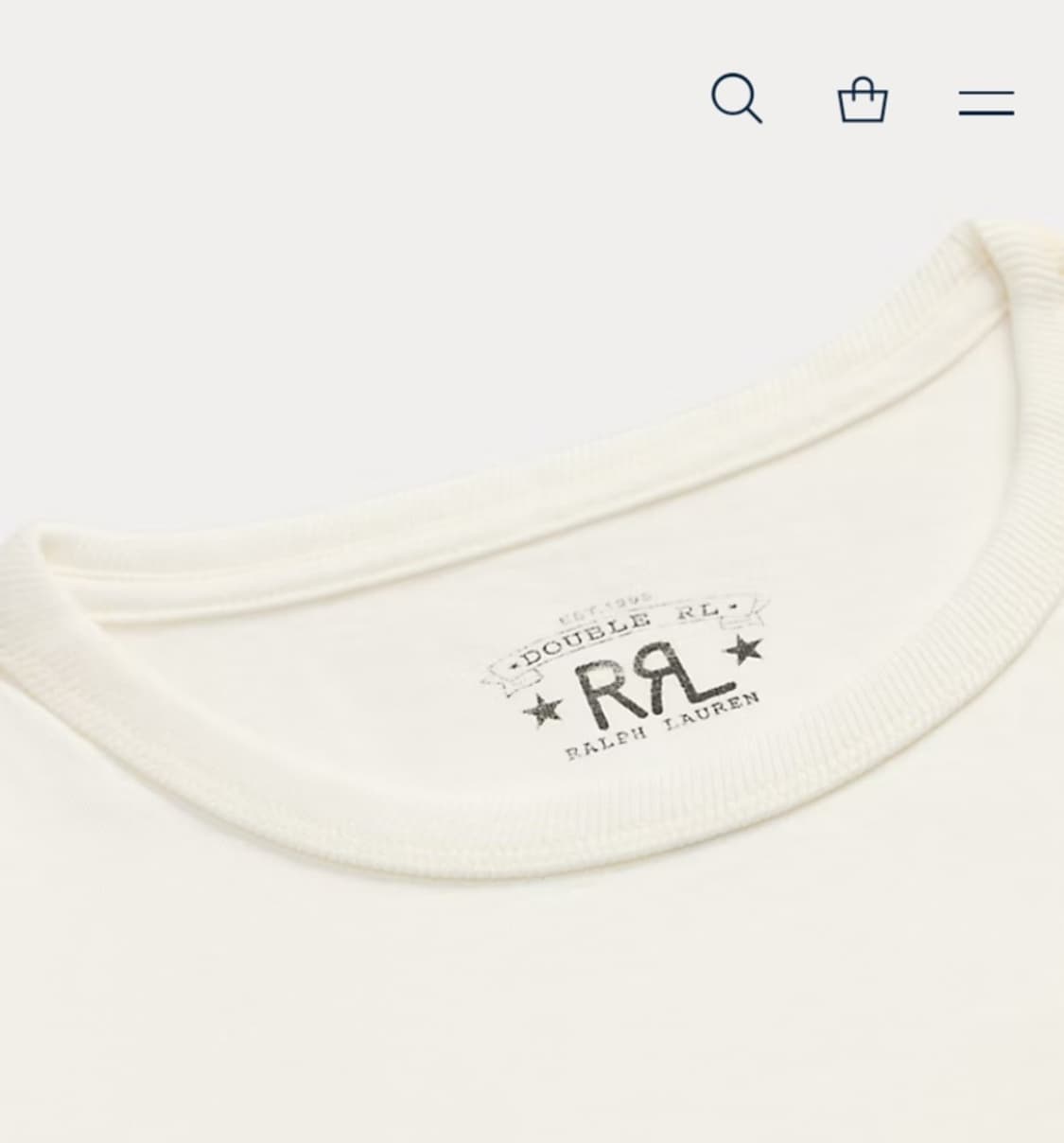 RRL(더블알엘)릴렉스핏 헤비웨이트 저지 티셔츠(L) 상품이미지3