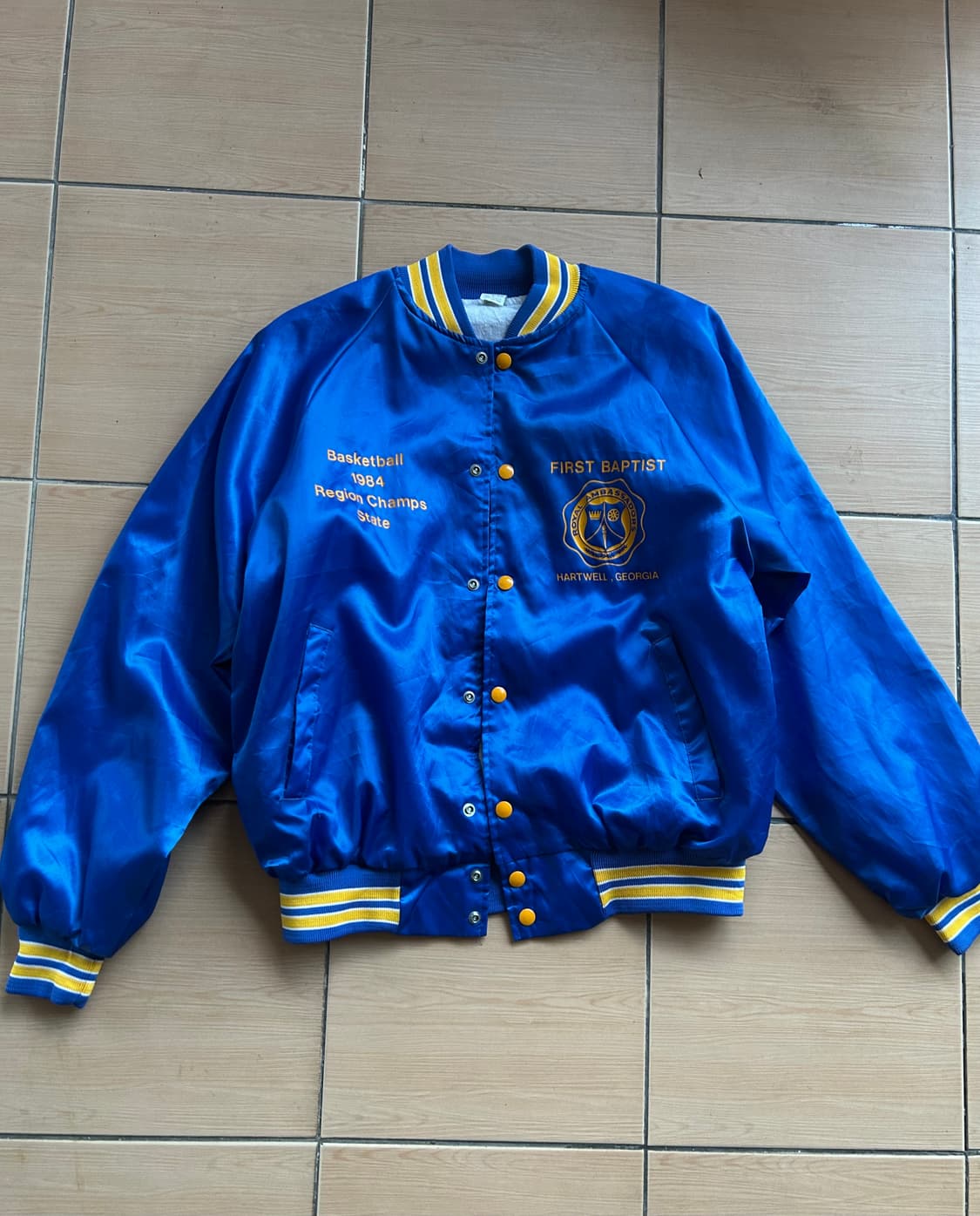 80‘s USA 빈티지 사틴자켓 상품이미지1