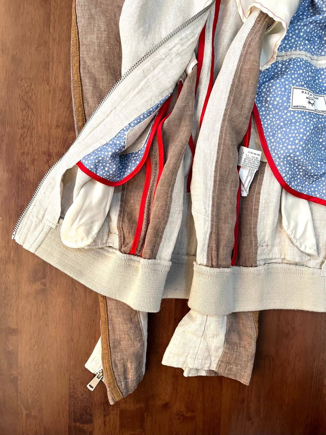 자라 데님 린넨 블루종 자켓  상품이미지6