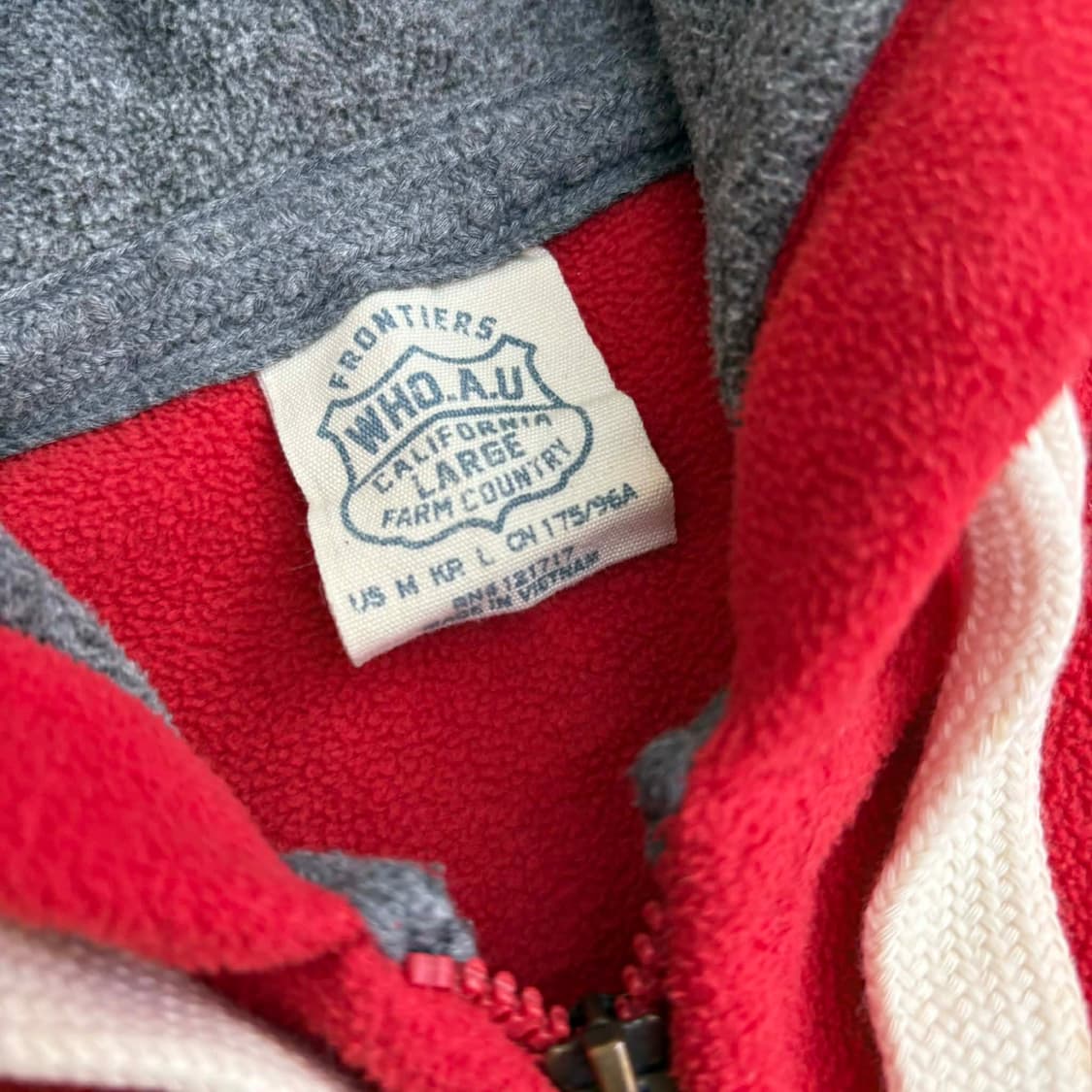 후아유 y2k 러블리힙 스웻 후드집업 희귀져지(L) 상품이미지5