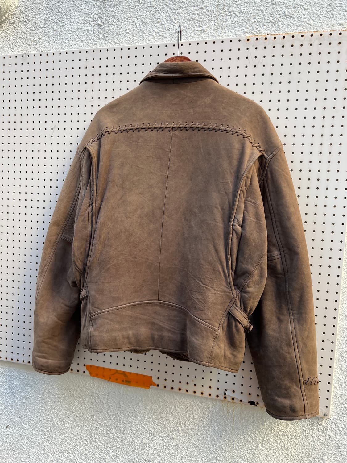 90s CLOSED SUEDE LEATHER BOMBER 스웨이드가죽자켓 상품이미지10