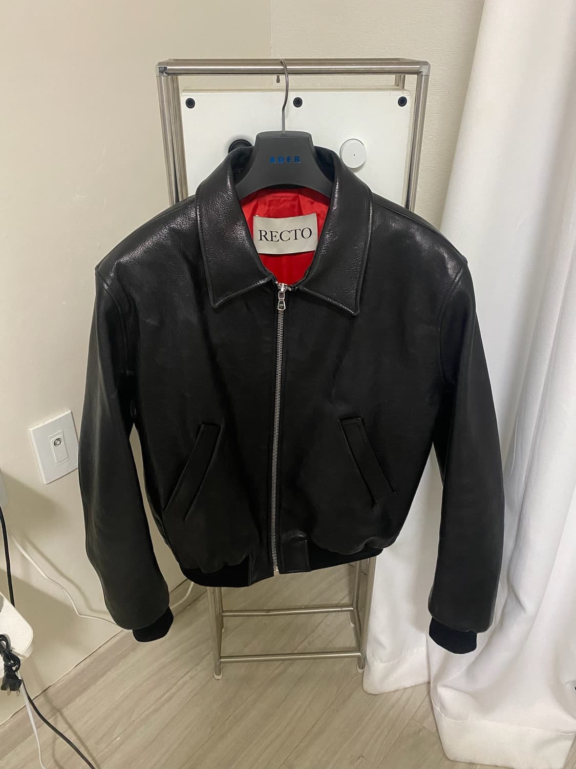 [L] 렉토 벤 고트 레더 가죽 점퍼 자켓 초판 상품이미지3