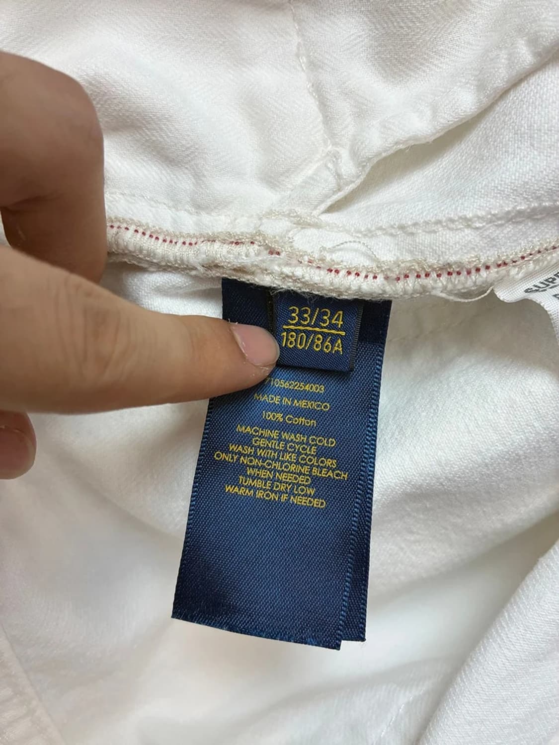 폴로 랄프로렌 10s 화이트 스트레이트 슬림 데님 팬츠 PN5028 상품이미지10